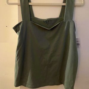 Loft Olive Green Tank Top 💫